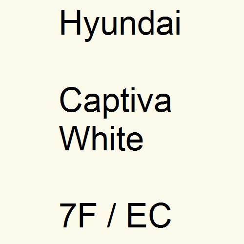 Hyundai, Captiva White, 7F / EC.